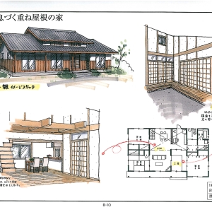 伝統が息づく重ね屋根の家