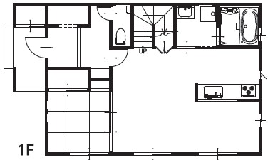 プラン例　4LDKタイプ 1F間取り図