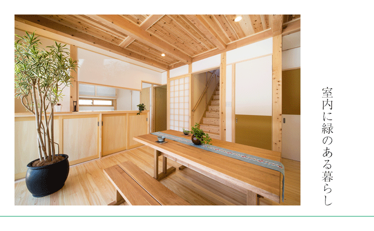 注文住宅,浜松,インドアガーデニング,自然素材,内装