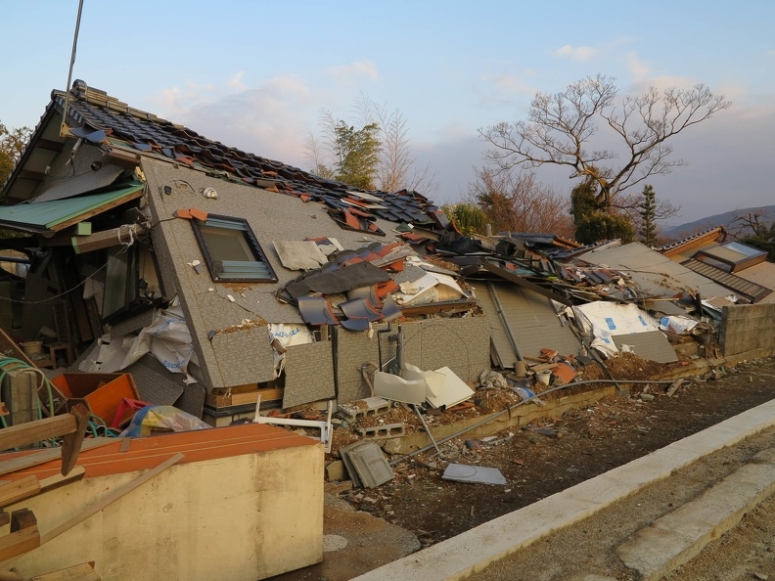平成28年熊本地震　2017年1月30日現在の益城町の状況