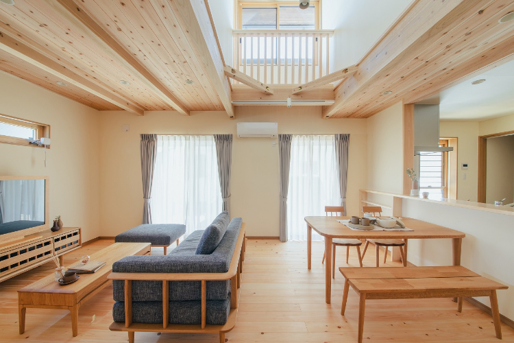 LDKがコンパクトにつながった家事をしやすい注文住宅