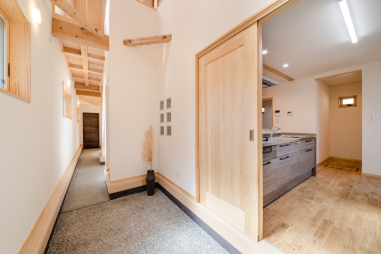 通り土間のある一戸建て